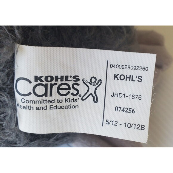 Kohls Cares Aesops Fable Owl Soft Plush 10" Stuffed Animal Gray Grey Bird Lovey - Picture 7 of 9